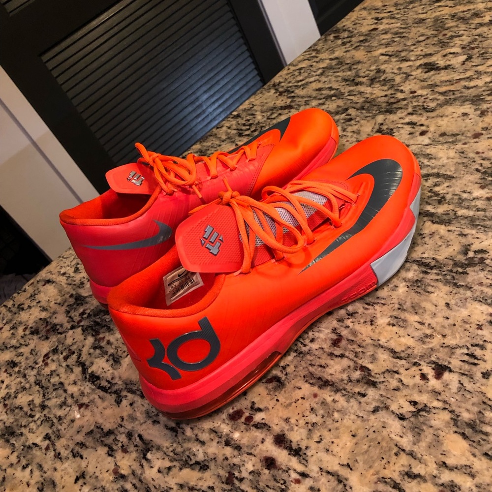 Orange Nike KDs